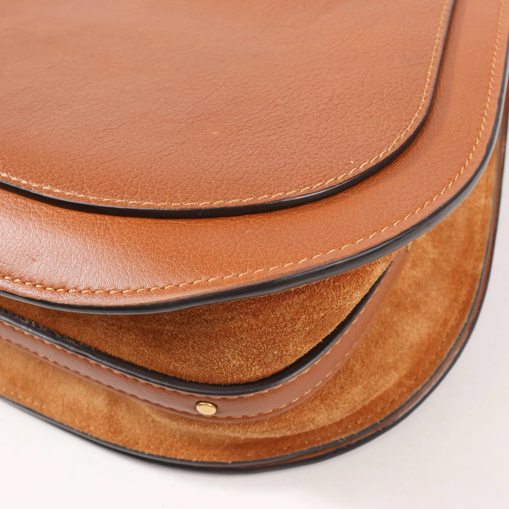 CHLOE Nile Leather Small 2Way Shoulder Bag in Brown