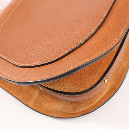 CHLOE Nile Leather Small 2Way Shoulder Bag in Brown