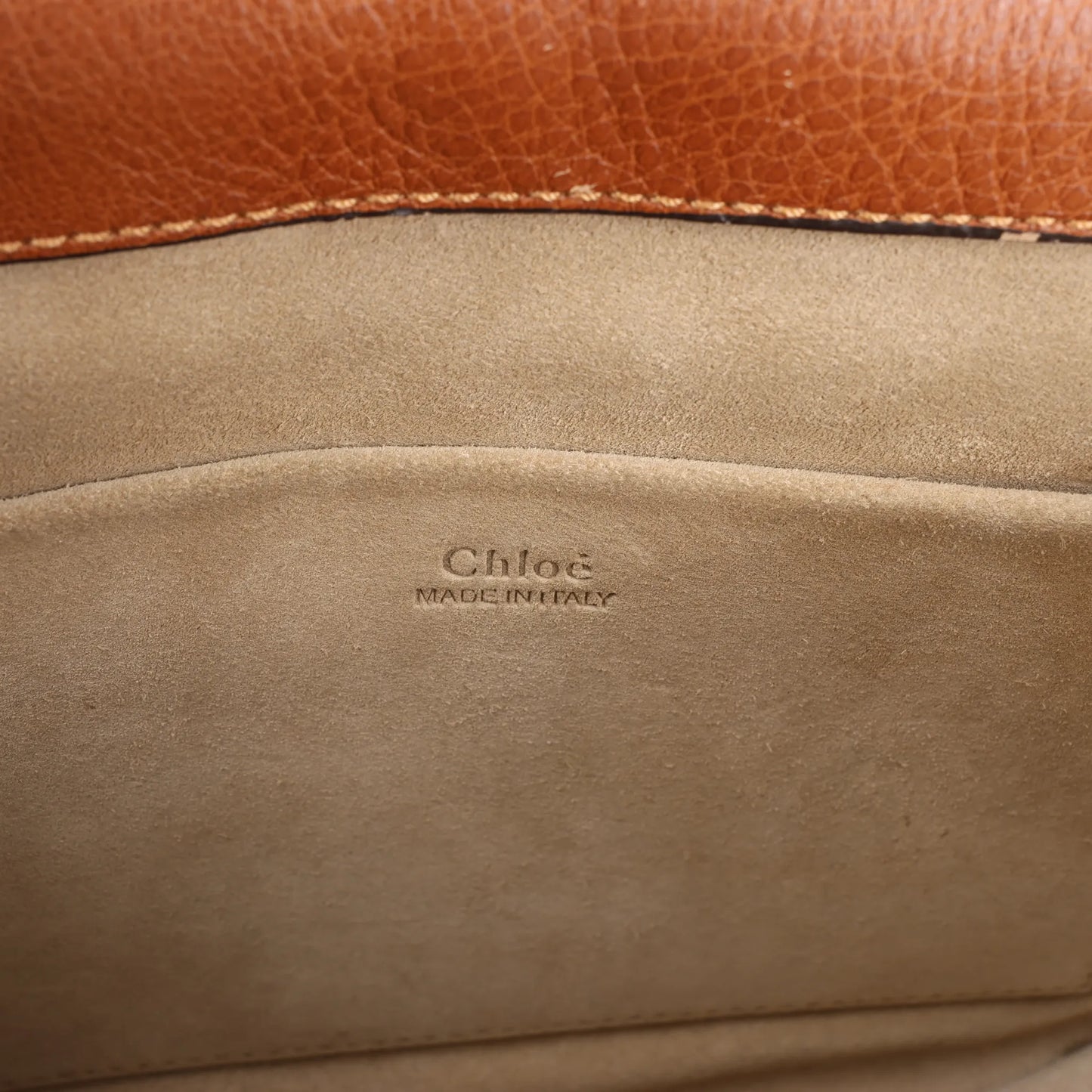 CHLOE Nile Leder kleine 2-Wege-Schultertasche in Braun