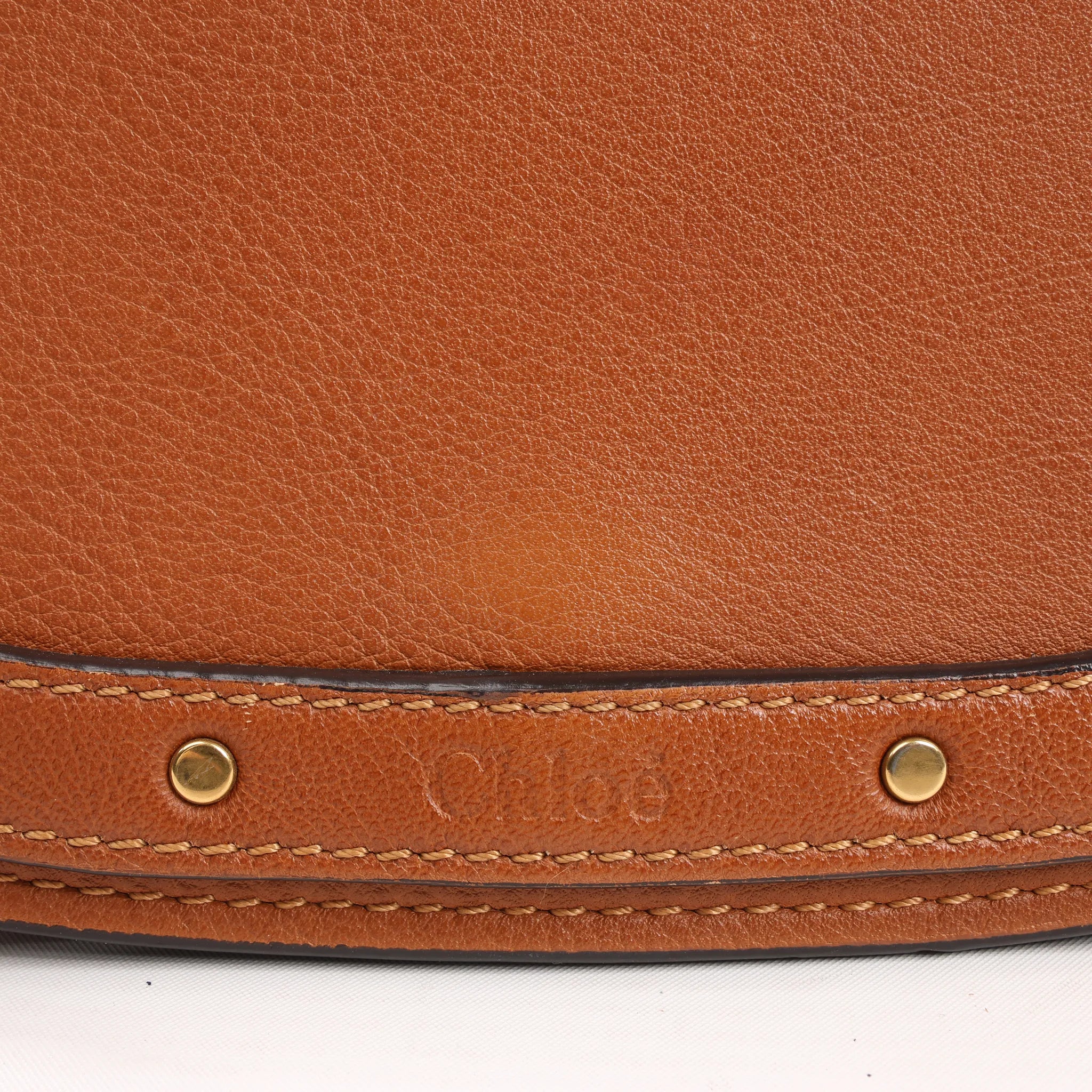 CHLOE Nile Leather Small 2Way Shoulder Bag in Brown