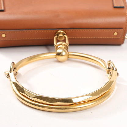 CHLOE Nile Leder kleine 2-Wege-Schultertasche in Braun