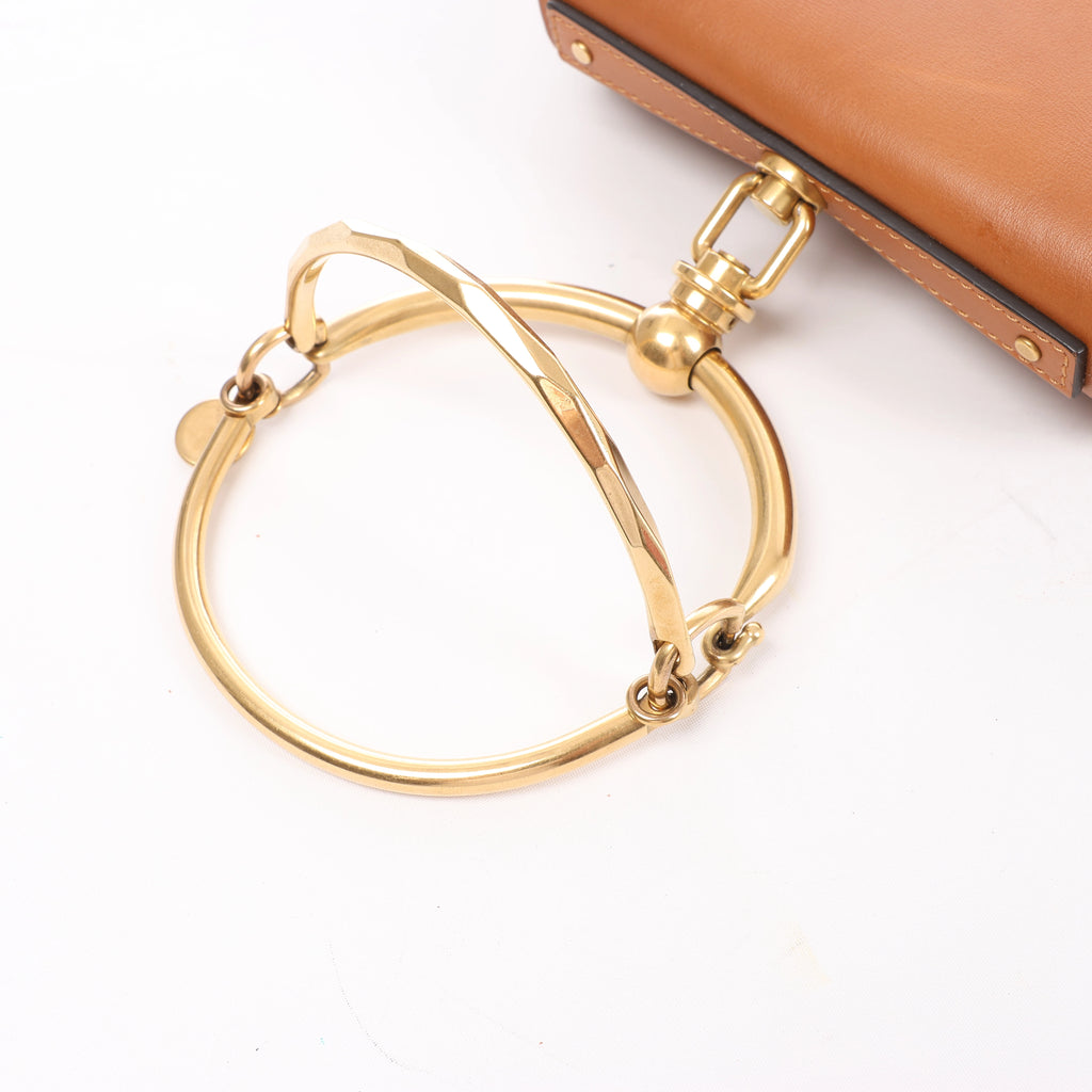 Bolso de mano Chloé Woody North South de lona y piel 2Way en beige y marrón