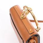 Bolso de mano Chloé Woody North South de lona y piel 2Way en beige y marrón