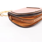 Bolso de mano Chloé Woody North South de lona y piel 2Way en beige y marrón