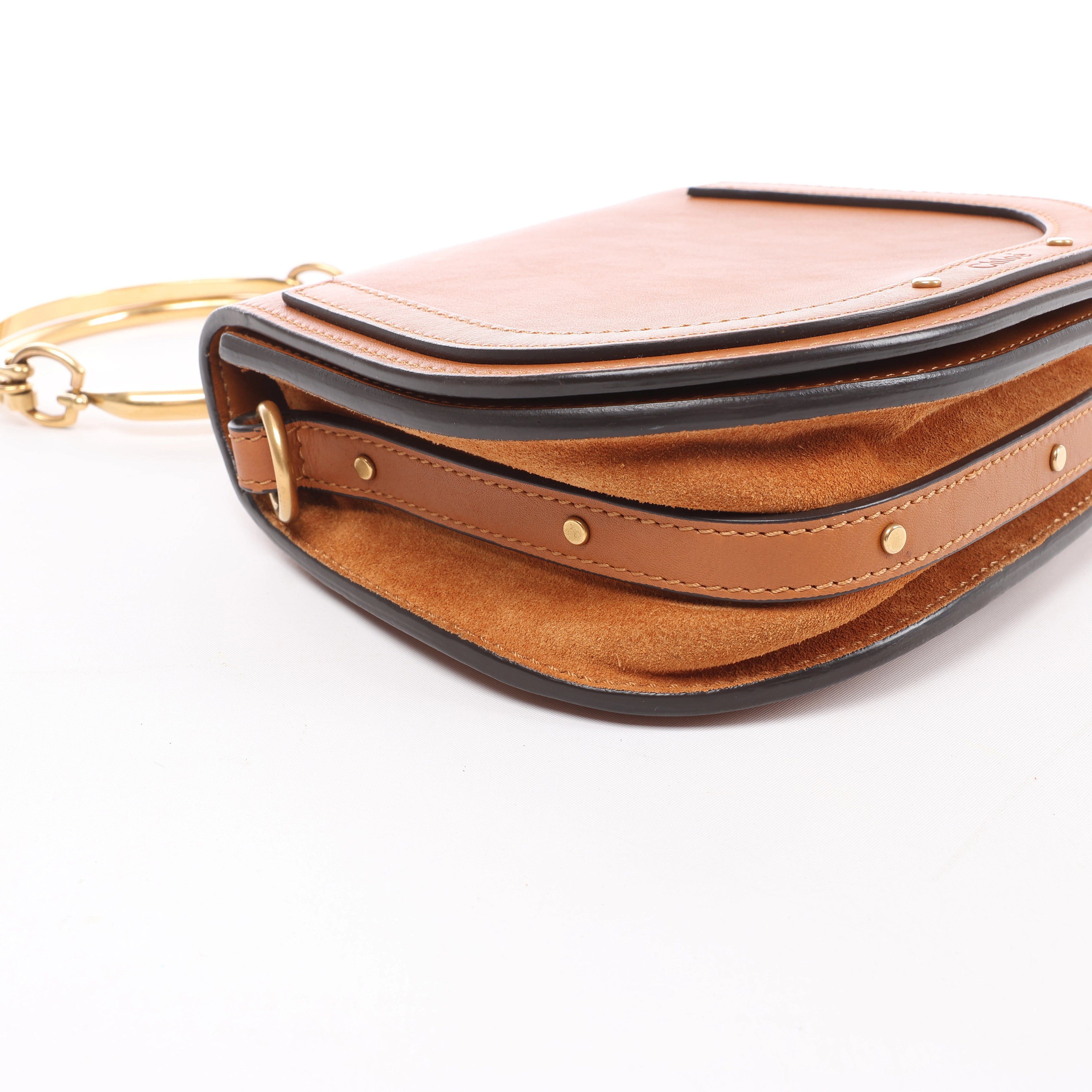 Bolso de mano Chloé Woody North South de lona y piel 2Way en beige y marrón