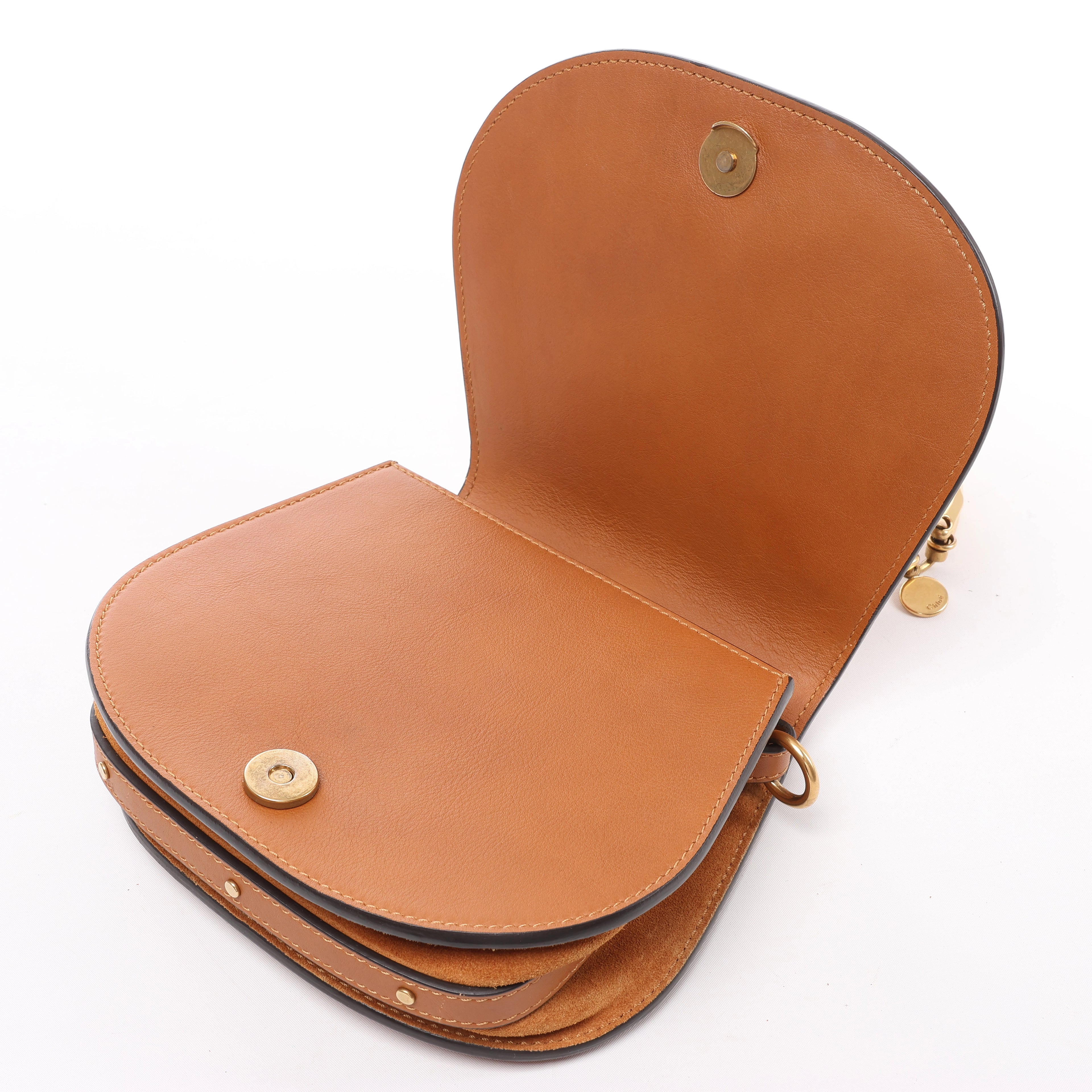 Bolso de mano Chloé Woody North South de lona y piel 2Way en beige y marrón