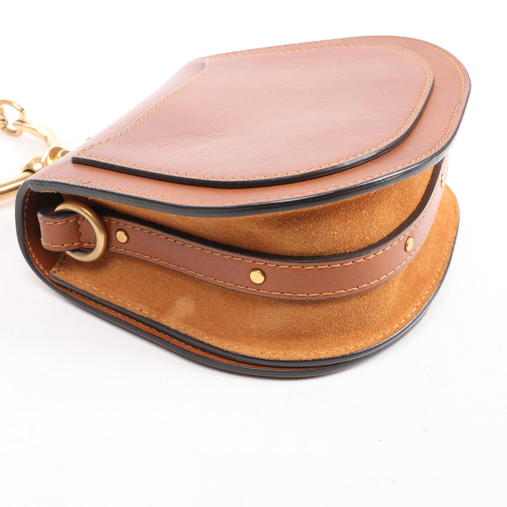 Chloe Nile Leather 2Way Handbag in Brown