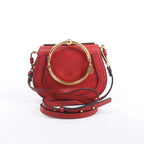 CHLOE Nile Leather Small 2Way Shoulder Bag in Red