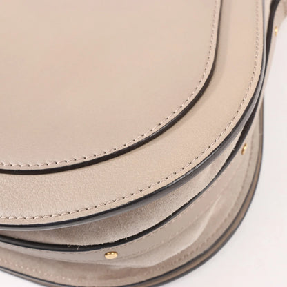 CHLOE Nile Leder, kleine 2-Wege-Schultertasche in Beige