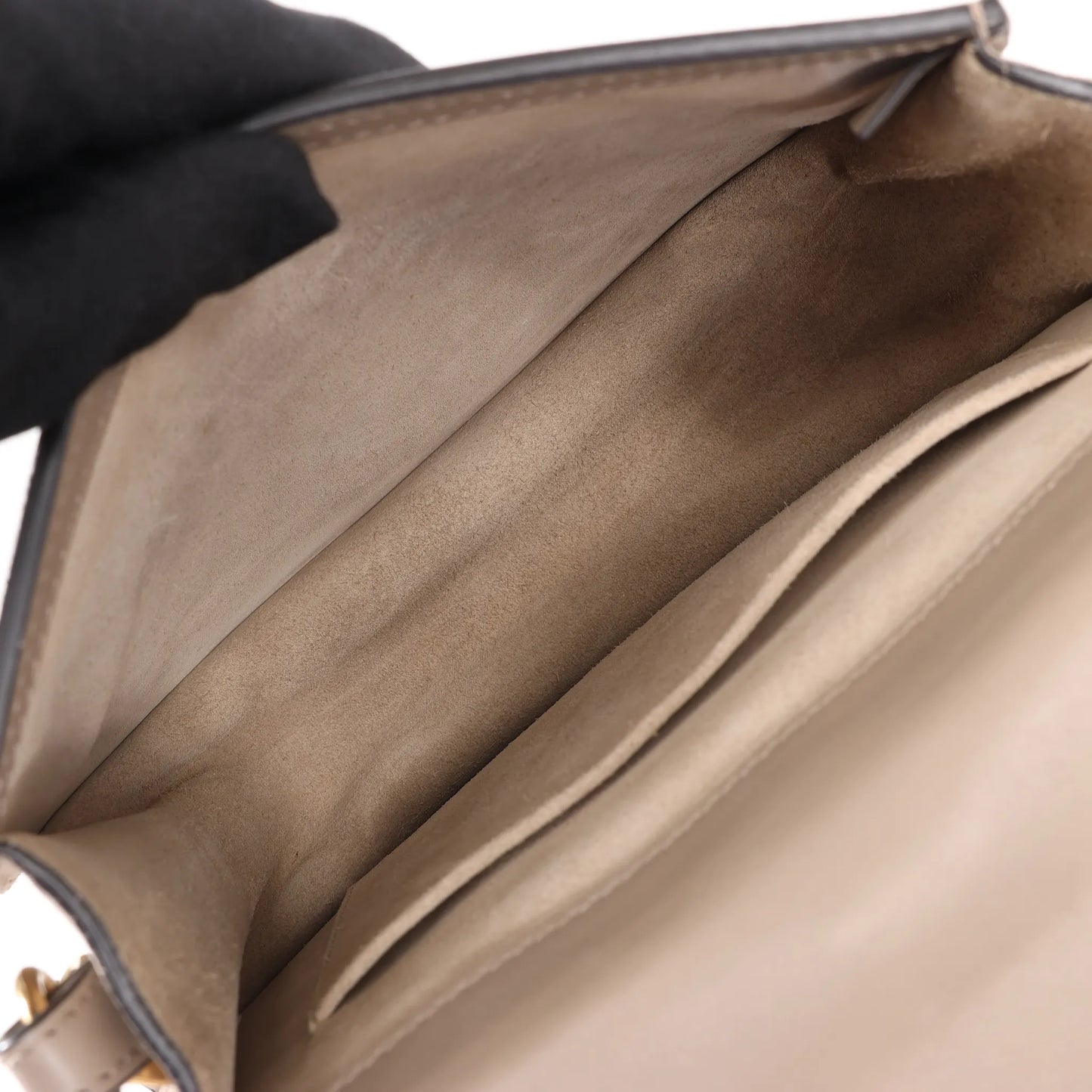 CHLOE Nile Leder, kleine 2-Wege-Schultertasche in Beige