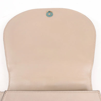 CHLOE Nile Leder, kleine 2-Wege-Schultertasche in Beige