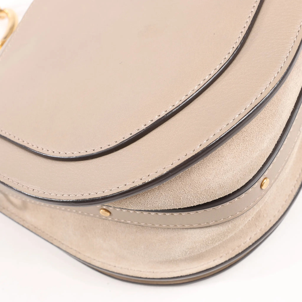 CHLOE Nile Leather Small 2Way Shoulder Bag in Beige
