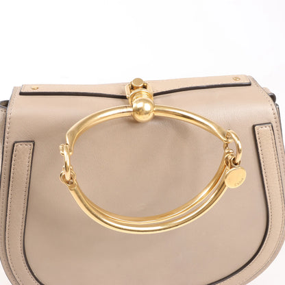CHLOE Nile Leather Small 2Way Shoulder Bag in Beige