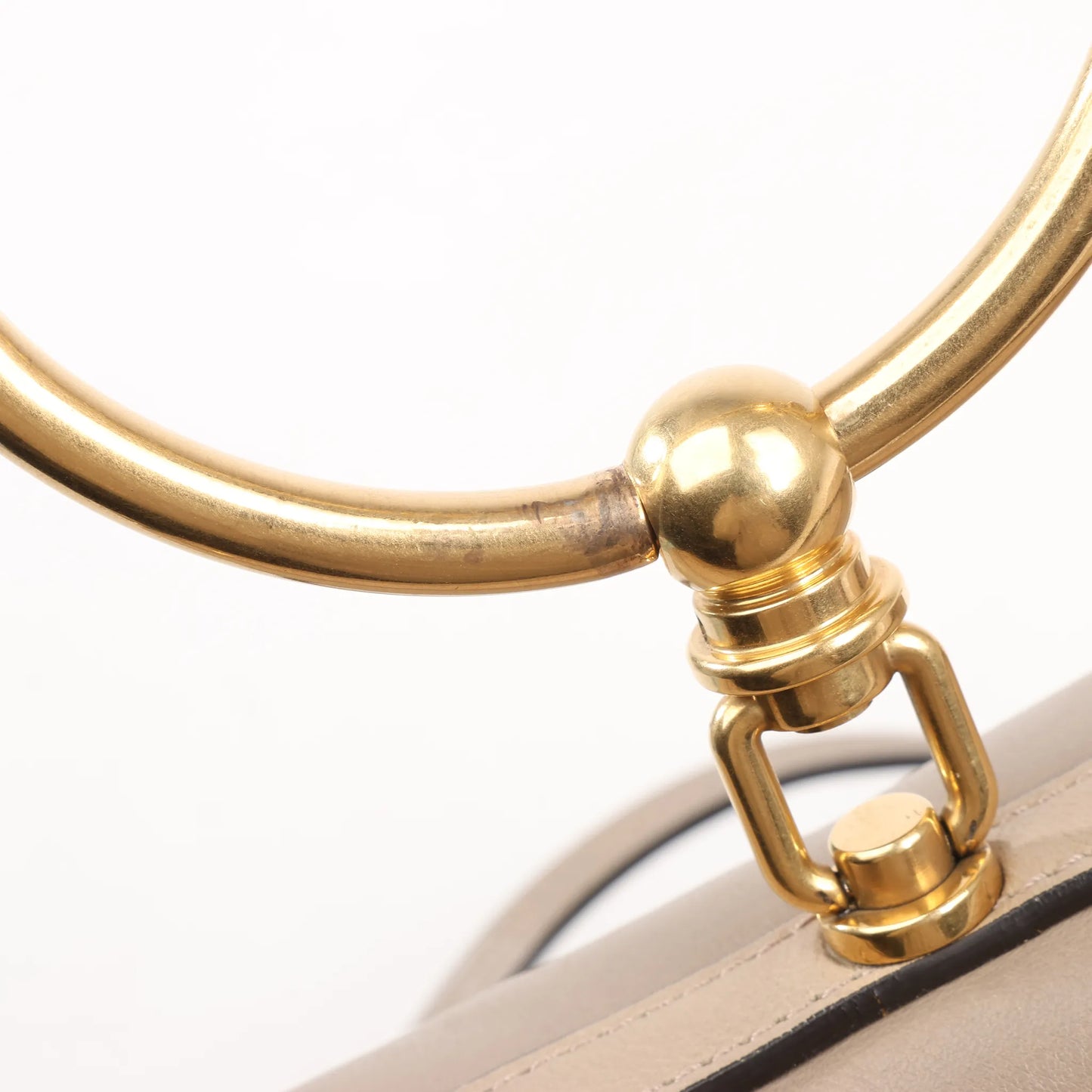 CHLOE Nile Leather Small 2Way Shoulder Bag in Beige