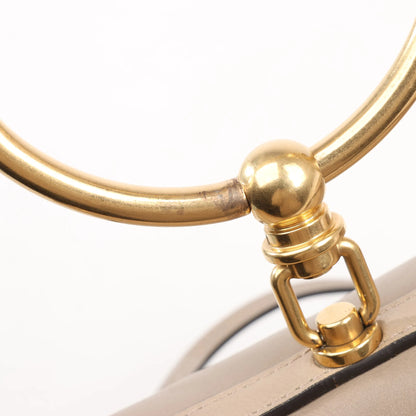 CHLOE Nile Leather Small 2Way Shoulder Bag in Beige