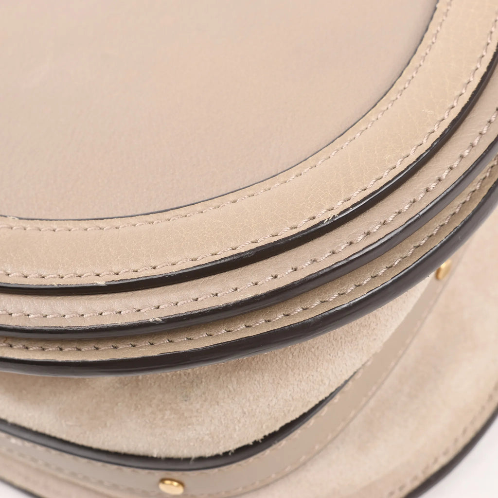 CHLOE Nile Leather Small 2Way Shoulder Bag in Beige