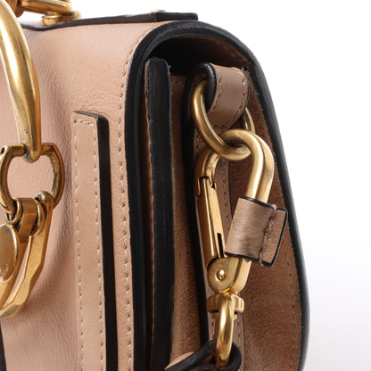 CHLOE Nile Bracelet Leather Small 2Way Shoulder Bag in Beige