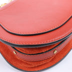 CHLOE Nile Bracelet Leather Small 2Way Shoulder Bag in Red