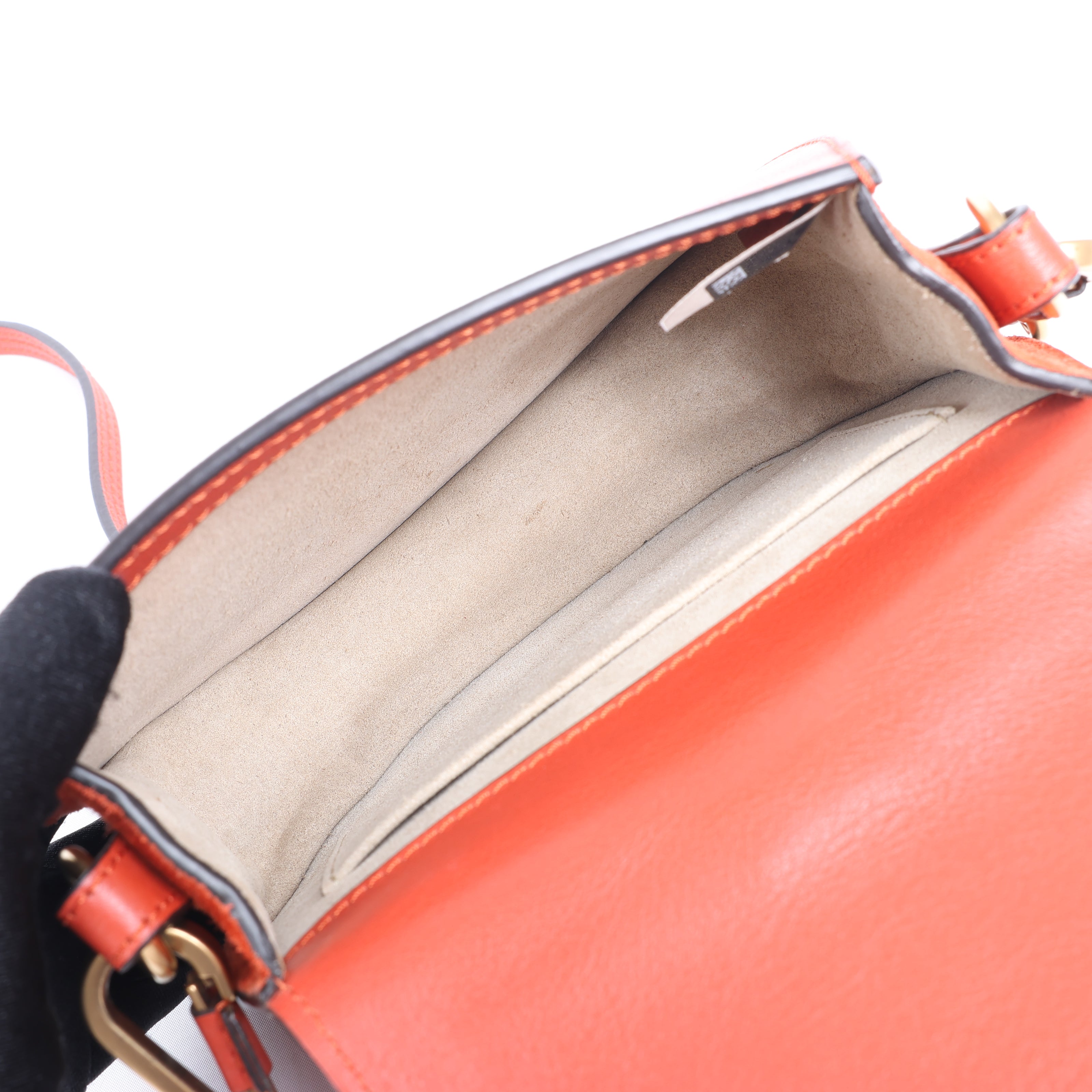 CHLOE Nile Bracelet Leather Small 2Way Shoulder Bag in Red
