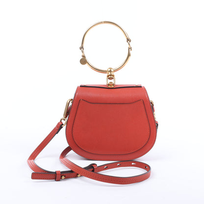 Petit sac bandoulière double sens en cuir CHLOE Nile Bracelet, rouge