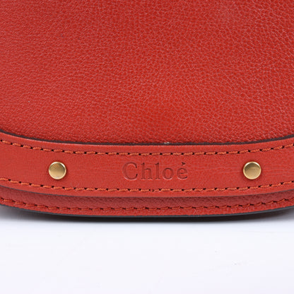 CHLOE Nile Bracelet Leather Small 2Way Shoulder Bag in Red