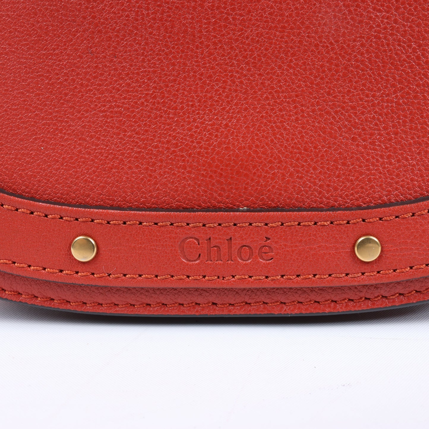 Petit sac bandoulière double sens en cuir CHLOE Nile Bracelet, rouge