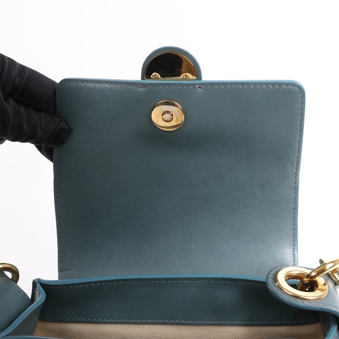 Chloe Tess Small Leather 2Way Handbag in Blue