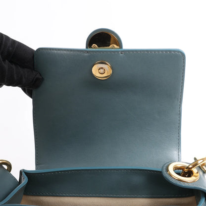 Chloe Tess Small Leather 2Way Handbag in Blue