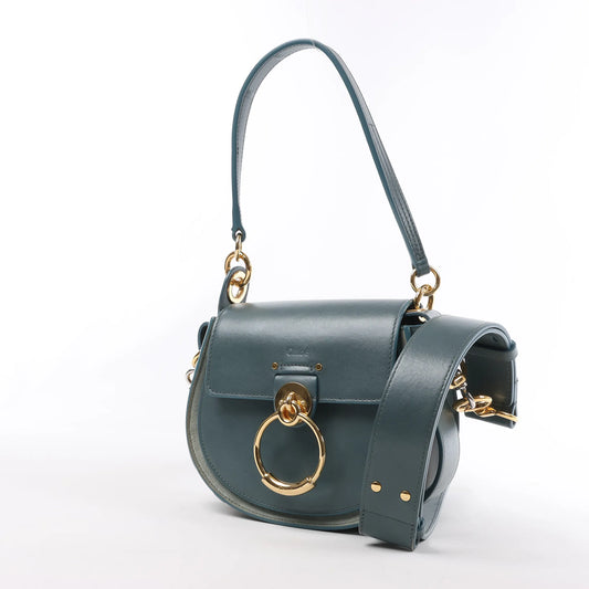 Chloe Tess Small Leather 2Way Handbag in Blue