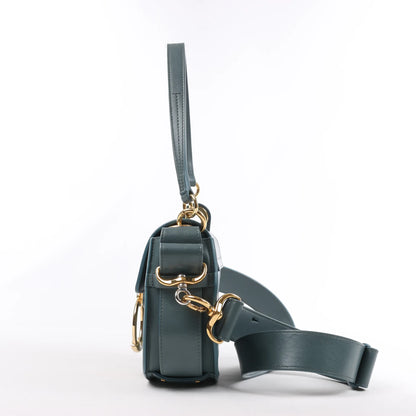 Chloe Tess Small Leather 2Way Handbag in Blue