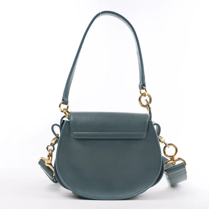 Chloe Tess Small Leather 2Way Handbag in Blue