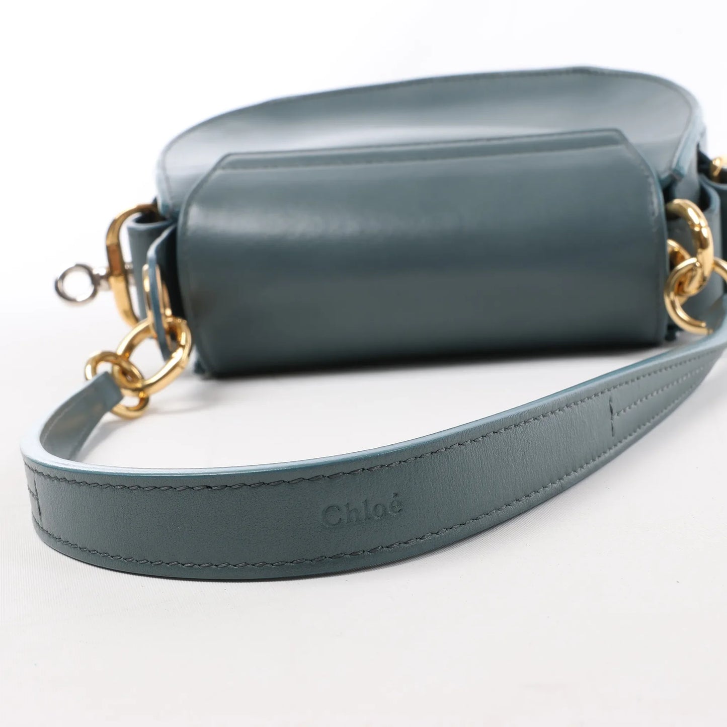 Chloe Tess Small Leather 2Way Handbag in Blue