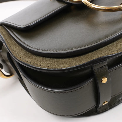 Chloe Tess Small Leather 2Way Handbag in Green