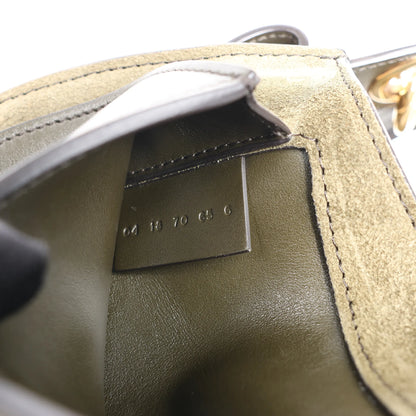 Chloe Tess Small Leather 2Way Handbag in Green