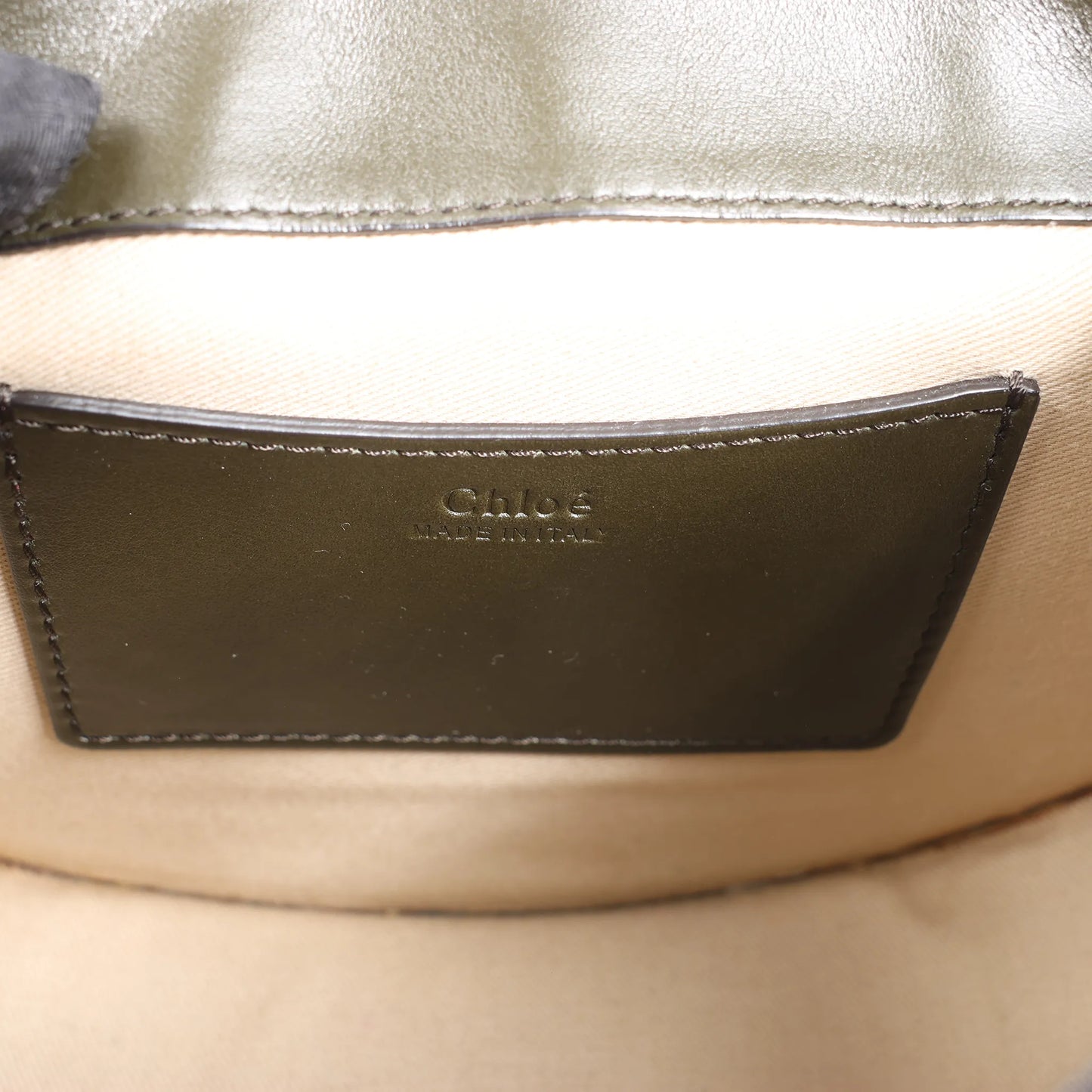 Chloe Tess Small Leather 2Way Handbag in Green