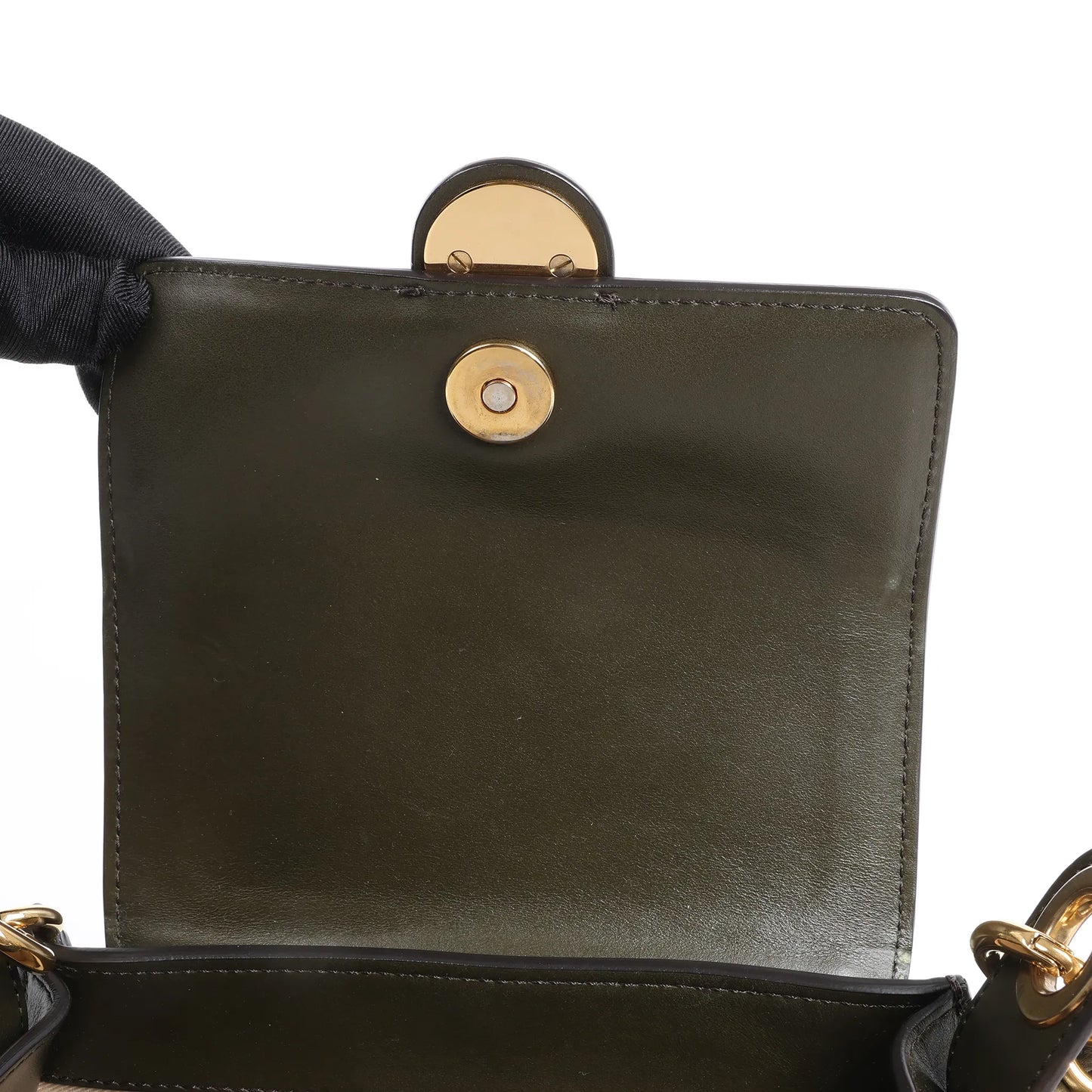 Chloe Tess Small Leather 2Way Handbag in Green