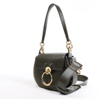 Chloe Tess Small Leather 2Way Handbag in Green