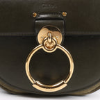 Chloe Tess Small Leather 2Way Handbag in Green