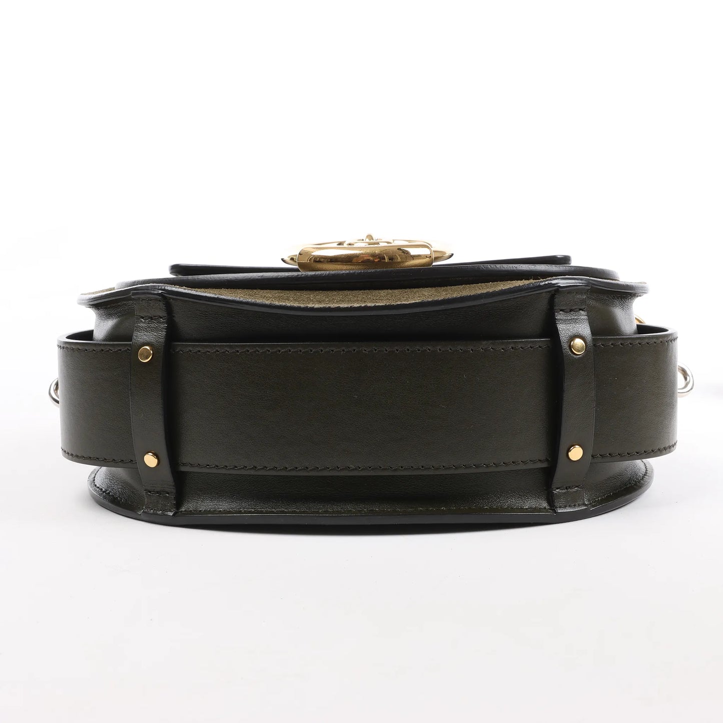 Chloe Tess Small Leather 2Way Handbag in Green