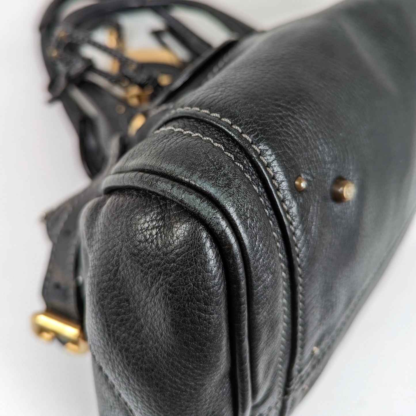 Chloe Paddington Large Leather Handbag in Black