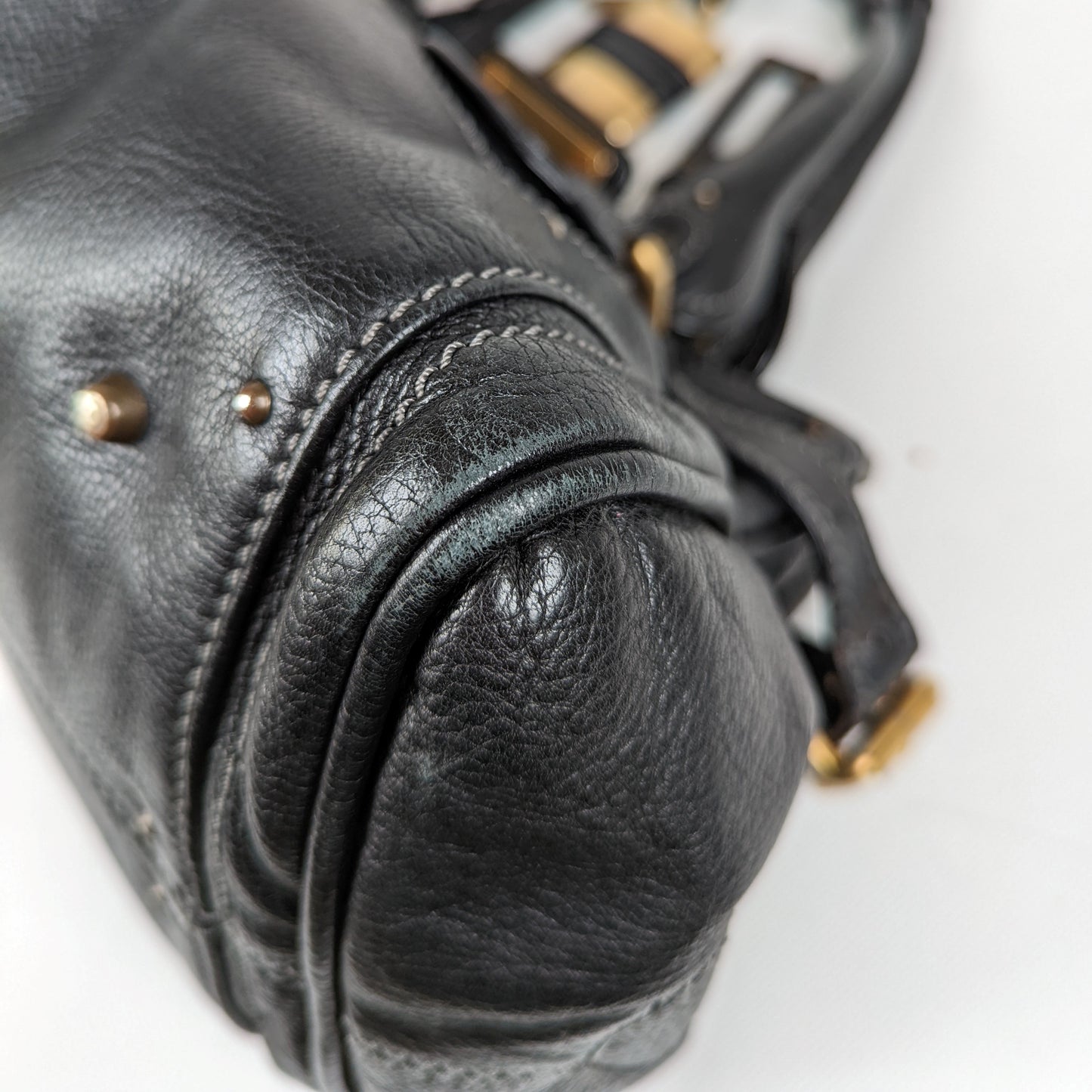 Chloe Paddington Large Leather Handbag in Black