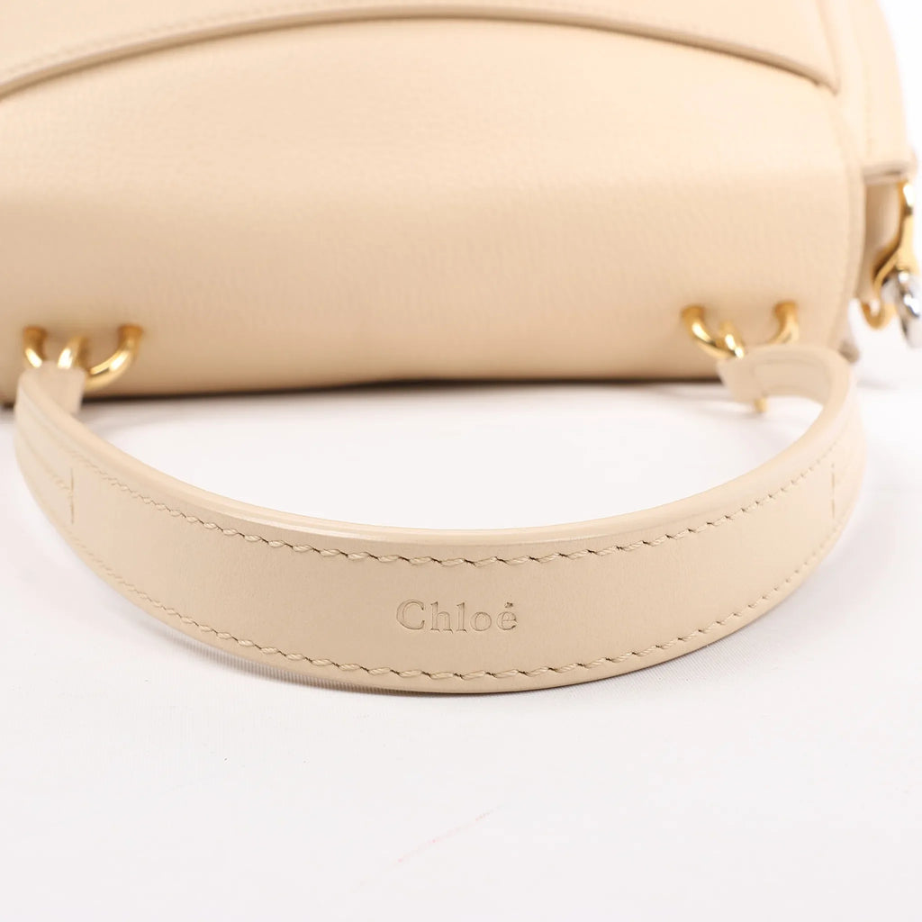 Chloe Tess Day Leather 2Way Handbag in Beige