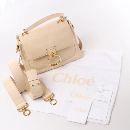 Chloe Tess Day Leather 2Way Handbag in Beige