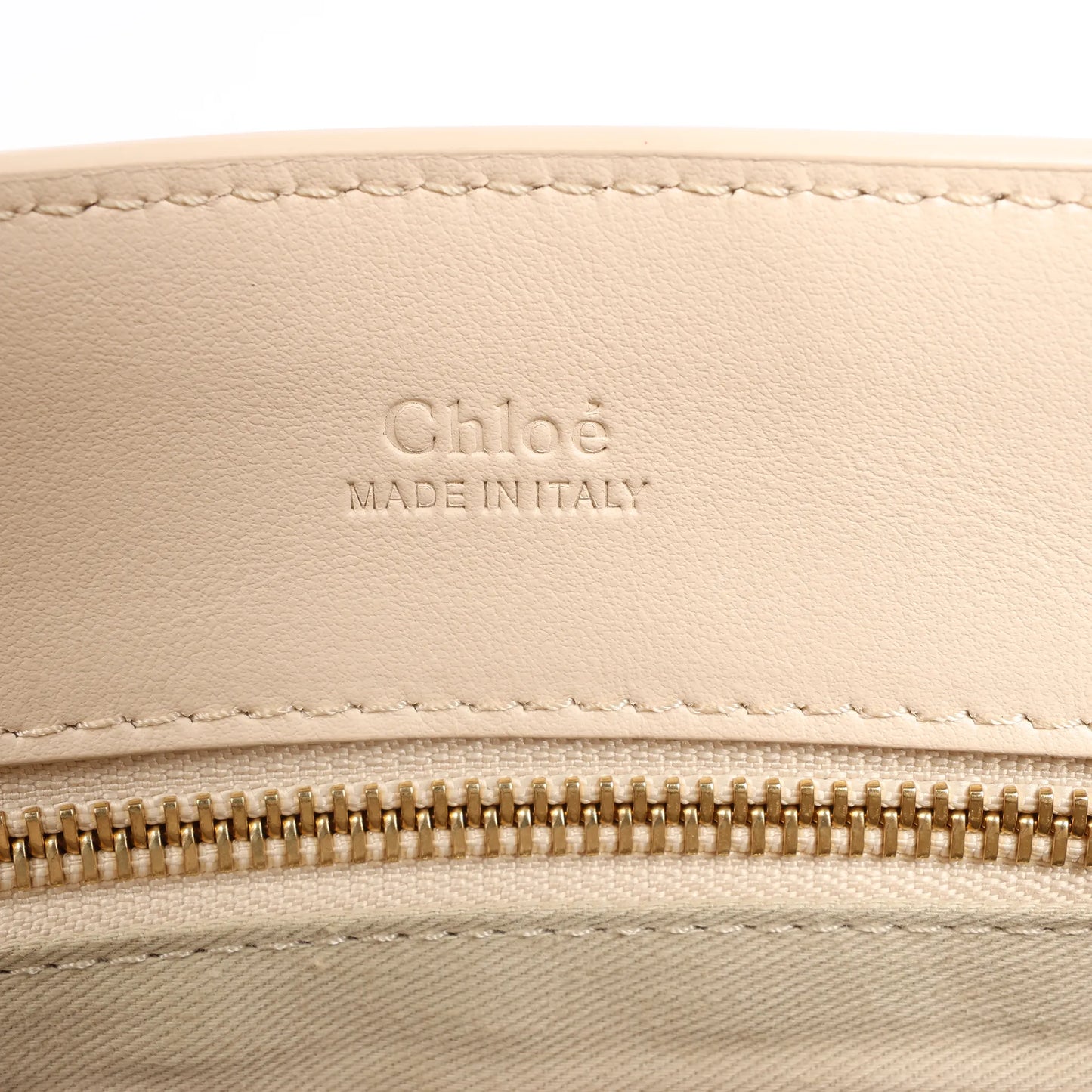 Chloe Tess Day Leather 2Way Handbag in Beige