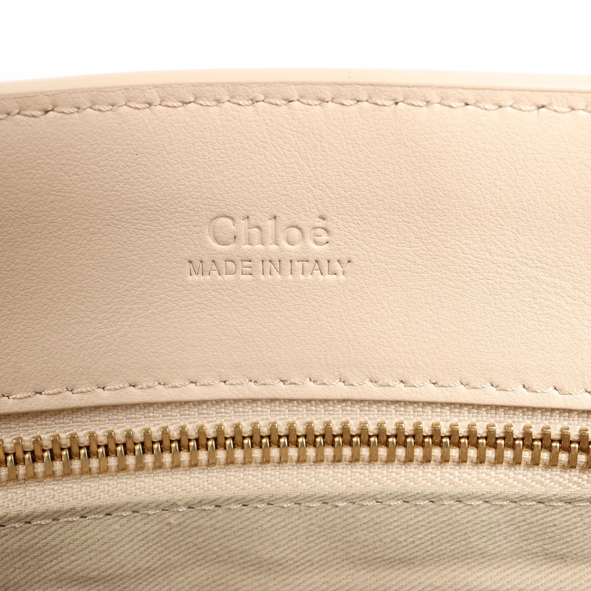 Chloe Tess Day Leather 2Way Handbag in Beige