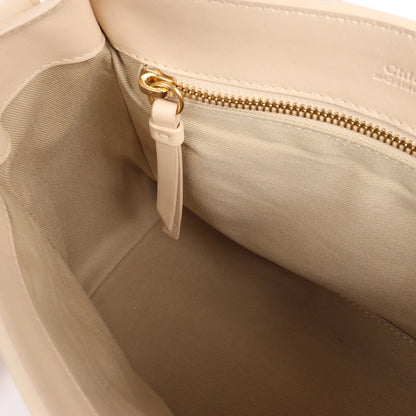 Chloe Tess Day Leather 2Way Handbag in Beige