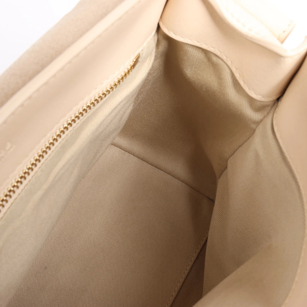 Chloe Tess Day Leather 2Way Handbag in Beige