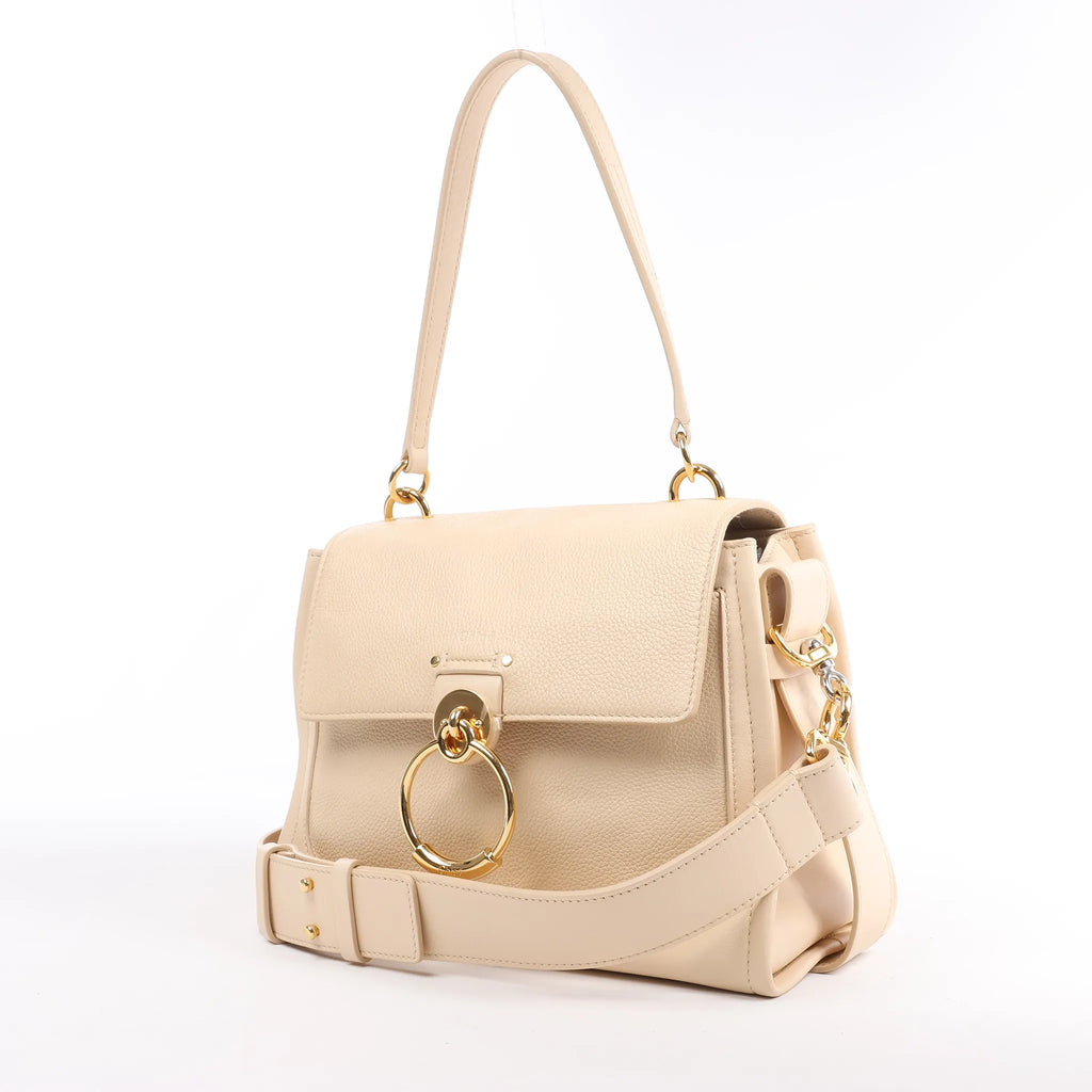 Chloe Tess Day Leather 2Way Handbag in Beige