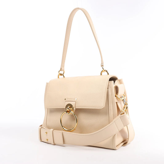 Chloe Tess Day Leather 2Way Handbag in Beige