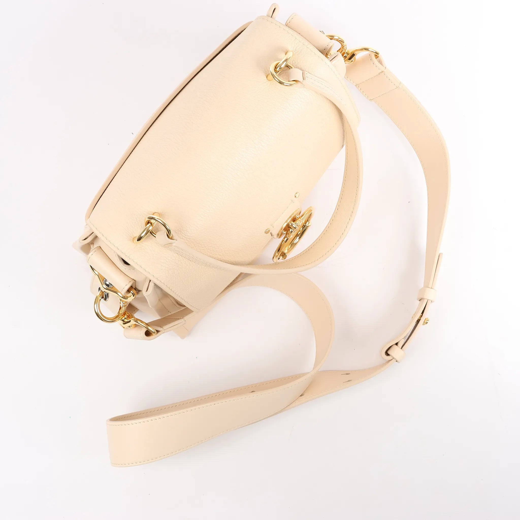 Chloe Tess Day Leather 2Way Handbag in Beige
